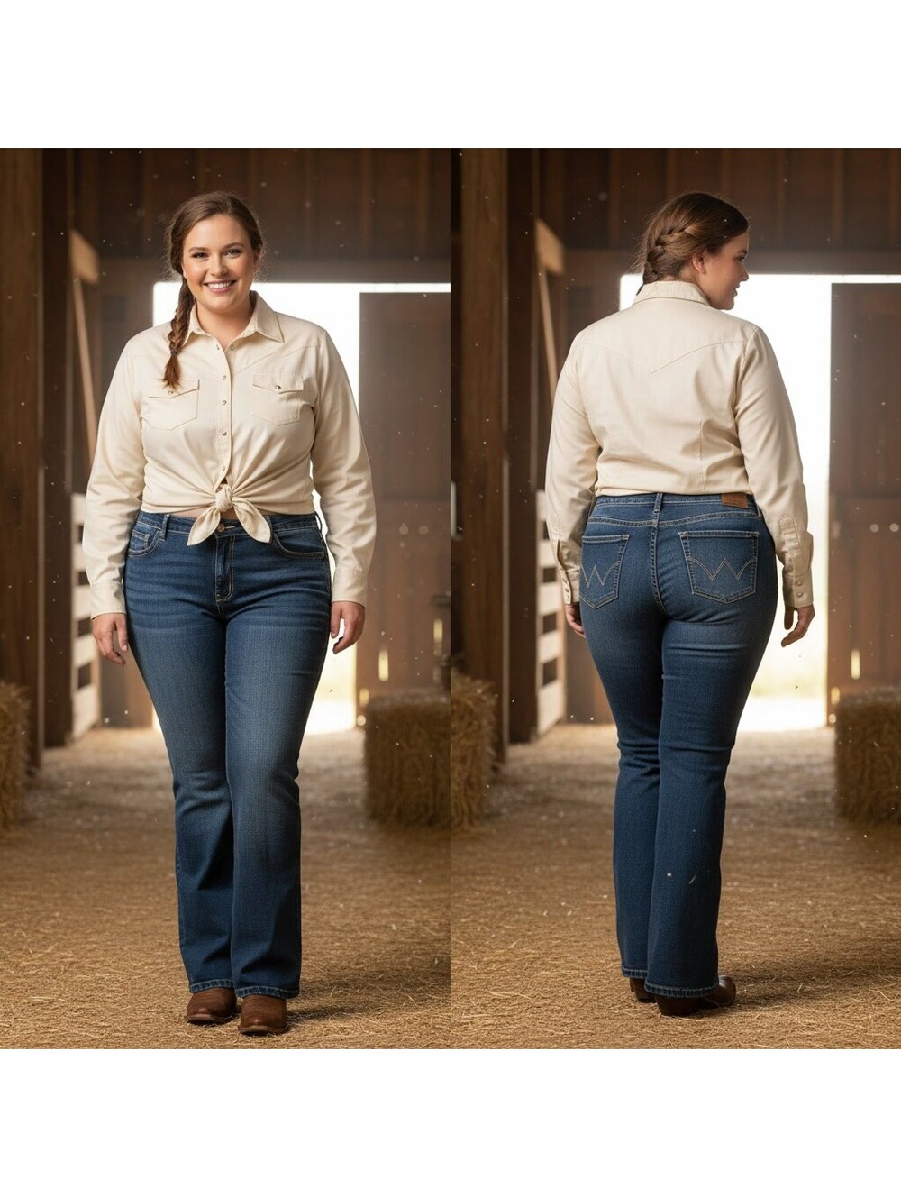 1647 - Q-Baby Women's Denim Jeans No Gap Waistband Size 26x30